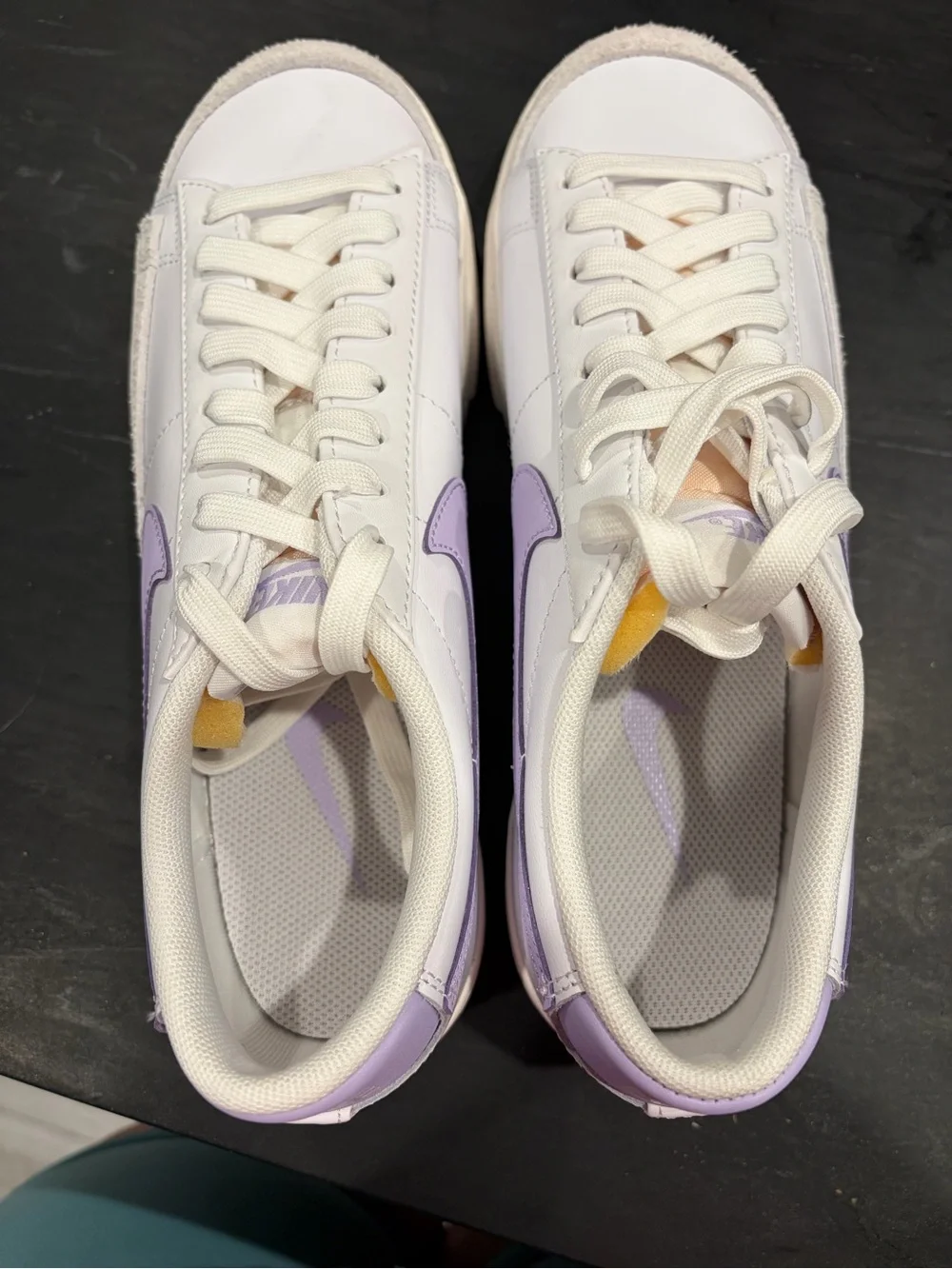 Nike Women's Low-Top Sneaker in White and Lavender